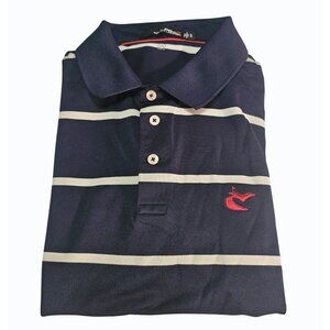 RLX Ralph Lauren Men's Golf Classic-Fit Blue White Striped S/S Polo XL